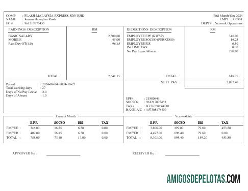 Imprimível Modelo de ganhos de serviços de entrega expressa Flash Malaysia em formatos Word e PDF.pdf, 1